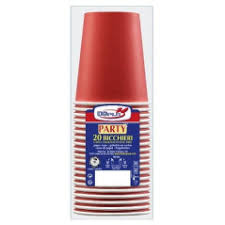   GOBELETS CARTON 250ML X20 - Rouge - DOPLA 